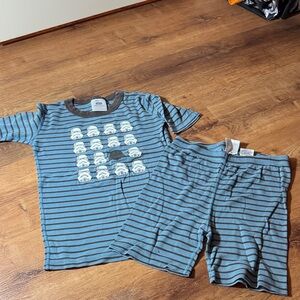 Hanna Andersson Star Wars Blue Striped Pajama Set size 150